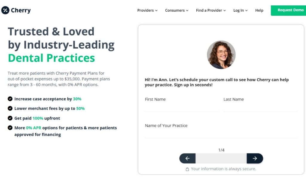 Cherry Dental Financing Plan
